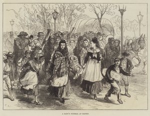 Il funerale di un bambino a Madrid da Sir John Charles Robinson
